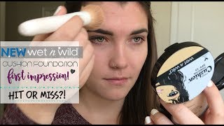 NEW Wet n Wild CUSHION FOUNDATION ♡ Hit or Miss?! FIRST IMPRESSION!