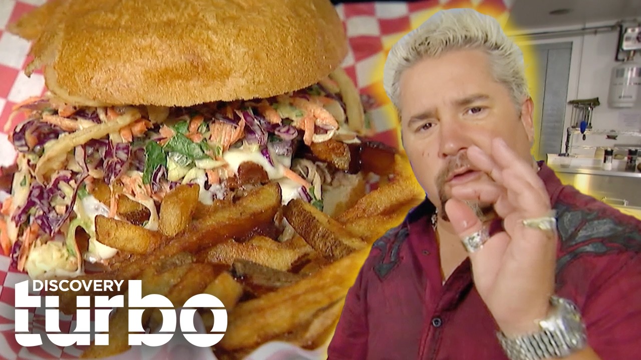 OVER-THE-TOP Comfort Food: Fieri's Pork Sandwiches & Gourmet Cheese | Diners, Drive Ins And Dives