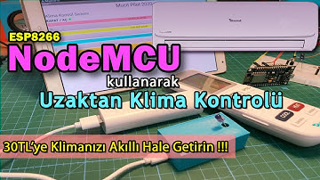 ESP8266 Kullanarak Kendi Kablosuz Klima Kontrol Cihazınızı Yapın (DIY Wifi Air Cond Controller)
