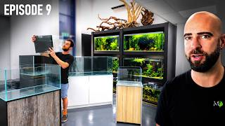 Moving LOTS of Fish Tanks Into The New Studio! + NEW FLOOR | EP09 | Warehouse To Fish Studio
