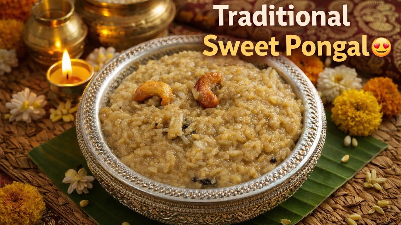 Традиционный рецепт сладкого понгала 😍 | Саккарай Понгал | #SweetPongal #SakkaraiPongal