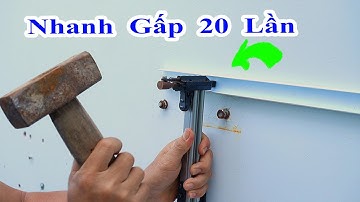 tuyệt chiêu đóng nẹp điện nhanh gấp 20 lần thợ chuyên nghiệp, búa đóng đinh nẹp điện tự động cực xịn