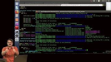 Testing the simulation and relaxation to equilibrium, finte size effects