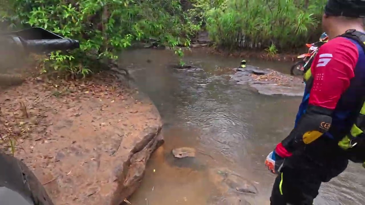 First time with enduro bike in Cambodia forest trail