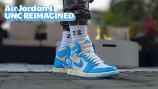 2025 Air Jordan 1 UNC Reimagined!  Early look and review! ON FOOT + LACE SWAP
