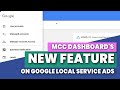 MCC Dashboards new feature on Google Local Service Ads