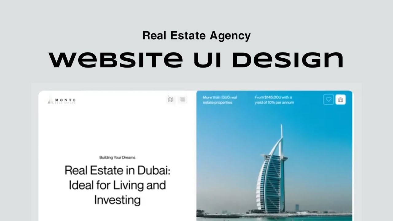 Real Estate Agency Website UI & Animation Flow Inspiration