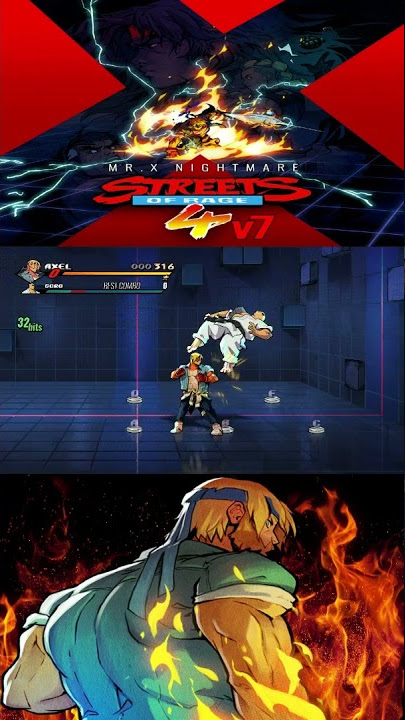 Axel Stylish Combo On Goro Streets of Rage 4 V7 #shorts