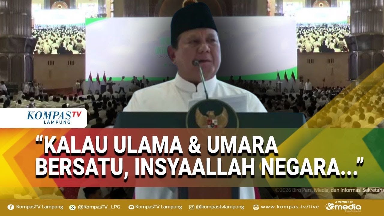 [FULL] Sambutan Presiden Prabowo di Pengukuhan dan Taaruf Pengurus MUI di Istiqlal Jakarta