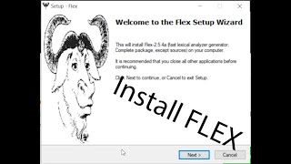 Install Flex with compiler + test