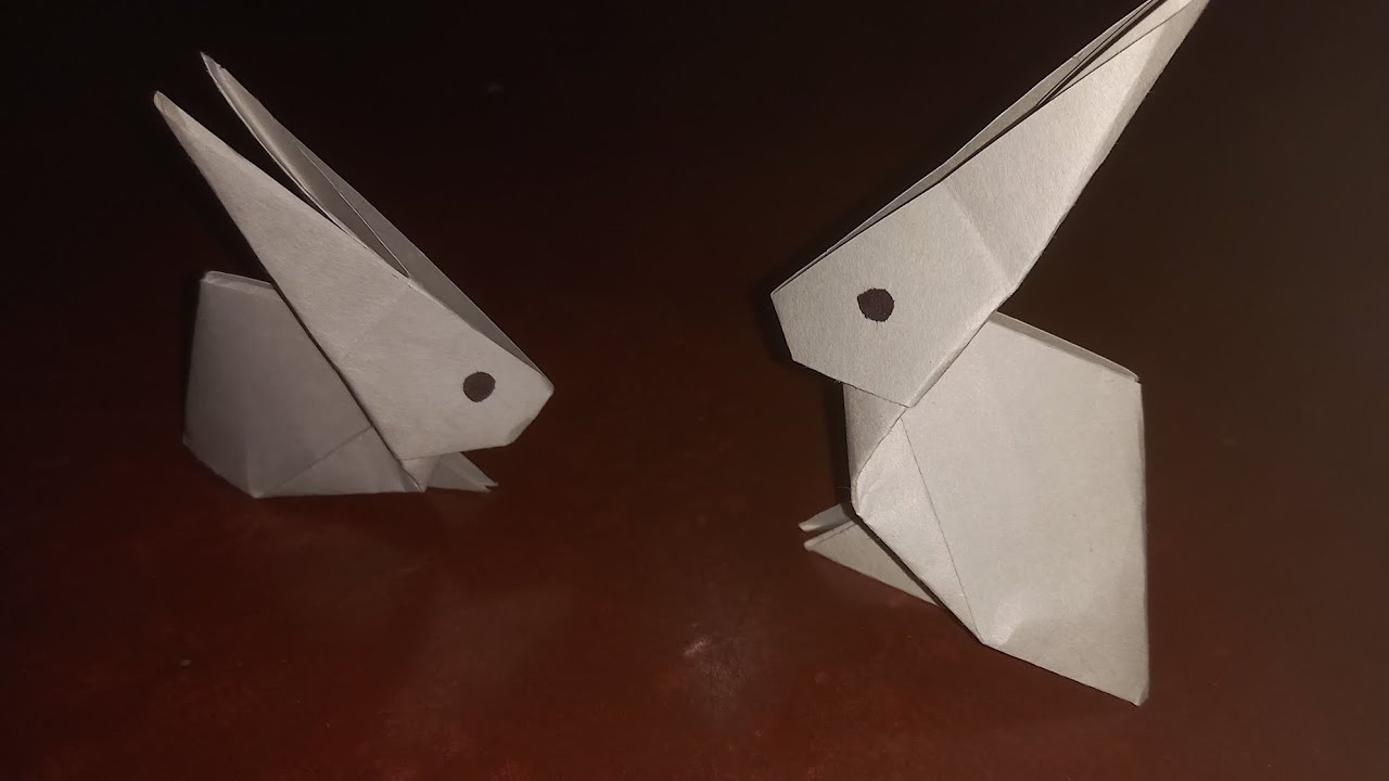 How to make Rabbit with Origami Paper #origami #origamirabbit #rabbit # ...