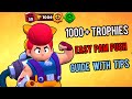 How to easily push a brawler to rank 30 in solo showdown with 1000 trophy Pam gameplay and tips