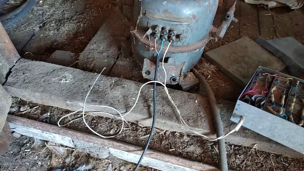 Подключение компрессора от холодильника - YouTube