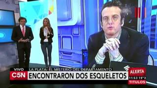 C5N - Policiales: Encontraron dos esqueletos en un departamento de La Plata