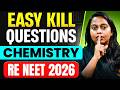 RE-NEET 2026: Most Repeated Easy Kill Chemistry Questions | V-Quiz | Aswathi Mam
