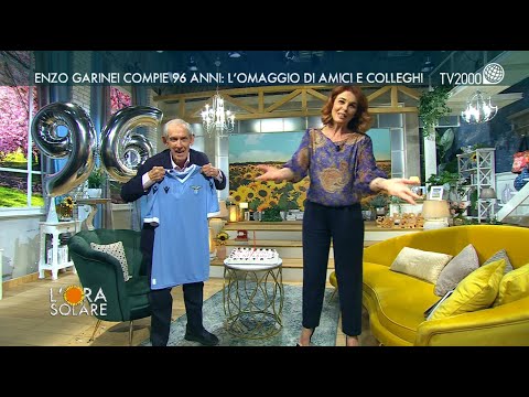 I 96 anni di Garinei a TV2000. Da gran tifoso laziale a Lotito dice:“presidente, compra i giocatori”