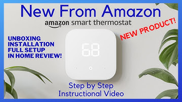 Amazon Thermostat Review | Unboxing, Installation, Setup & Review - How to install instructions