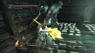 Dark Souls 2 Giant Warrior Club vs Flexile Sentry
