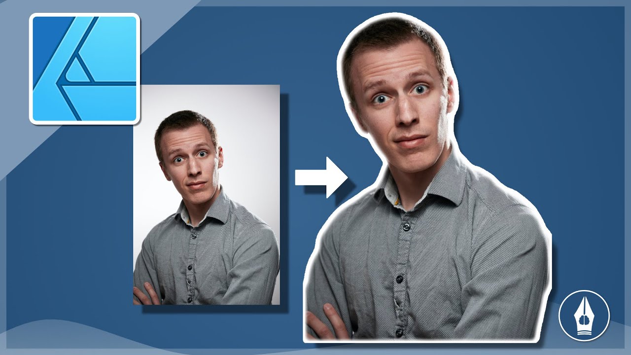 Person ausschneiden in Affinity Designer [mit Auswahlpinsel] YouTube