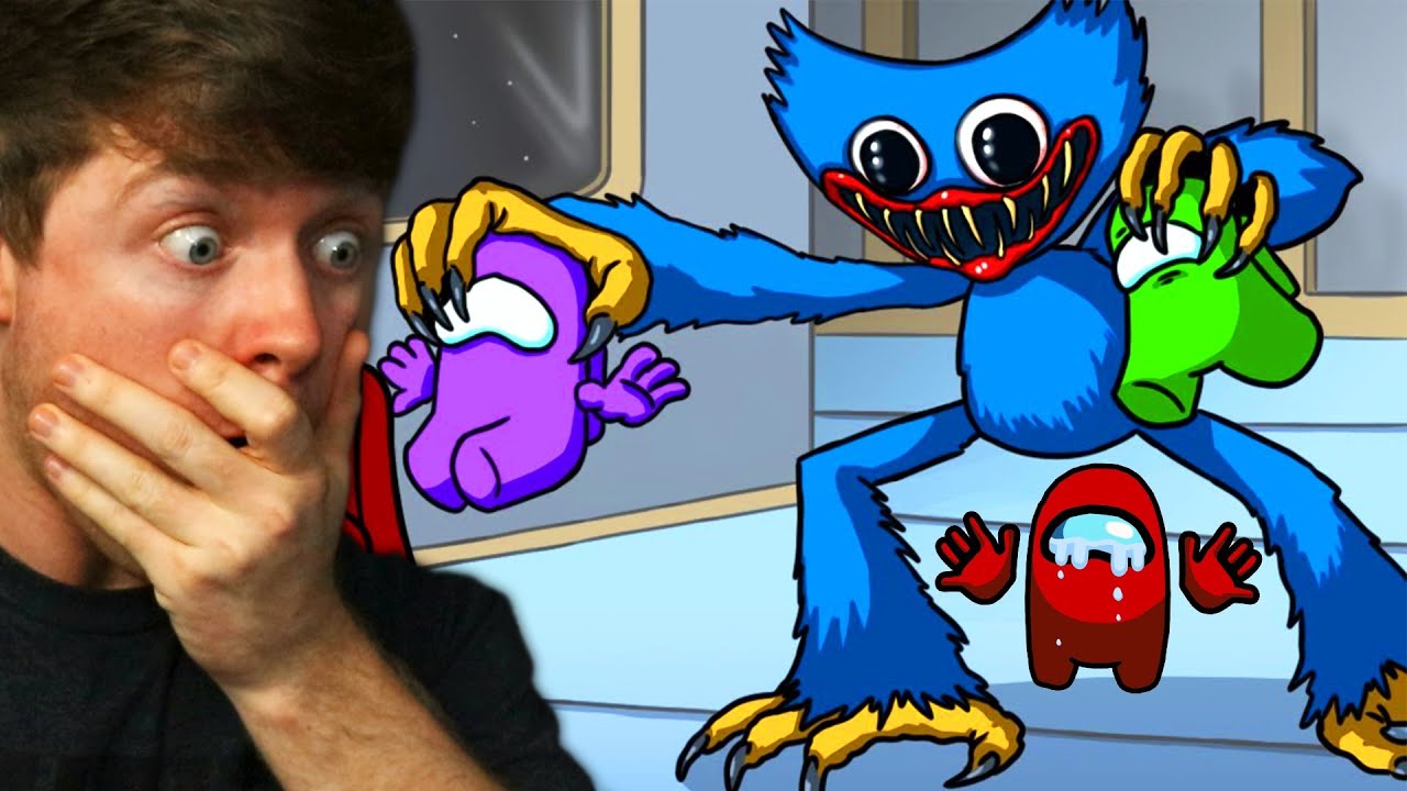 AMONG US but with HUGGY WUGGY! (Reaction)