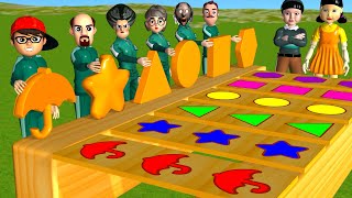 Thumbnail for Scary Teacher 3D vs Squid Game Put in Key Dalgona Candy Shapes Challenge Who's Boss