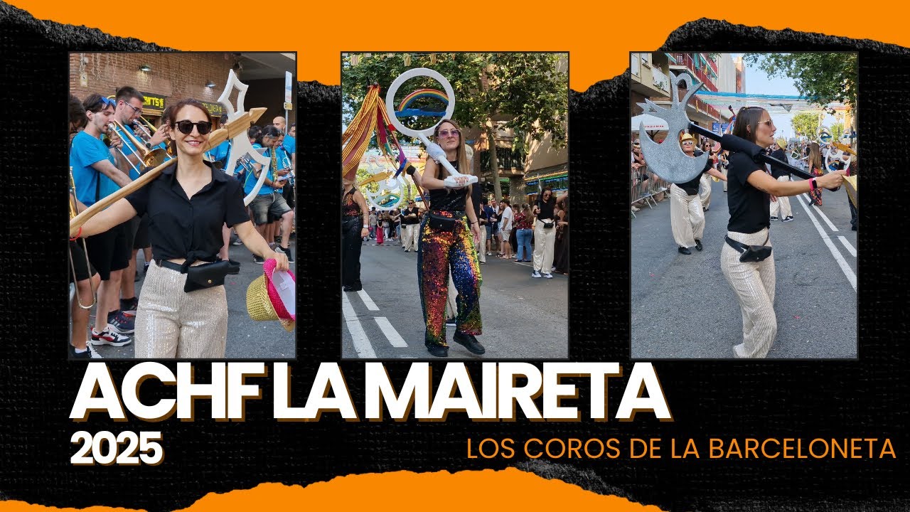 ACHF LA MAIRETA 2025 LUNES  #loscorosdelabarceloneta  #barceloneta#carpediem #music #shortsvideo