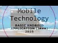 Lab 3 - Basic Android Mobile Application using Java (2024/2025)
