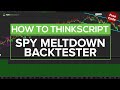 Build a SPY Meltdown Backtester in 8 Minutes (Beginner-Friendly)