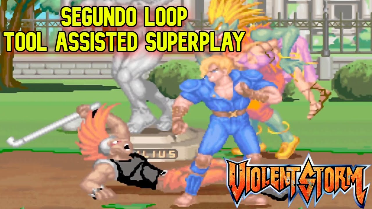 Violent Storm (Arcade) NO DAMAGE – Wade TAS Superplay [2nd Loop]