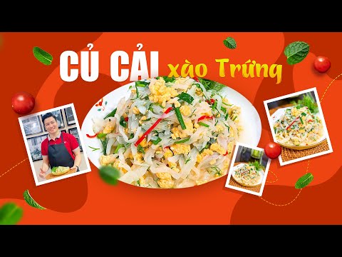 Video CỦ CẢI XÀO TRỨNG lạ miệng, đổi vị cho các món xào |... - youtube