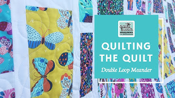 Double Loop Meander ... Easy & Fast Free Motion Quilting Stitch