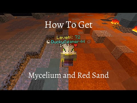 How to Get Red Sand and Mycelium [Hypixel Skyblock]