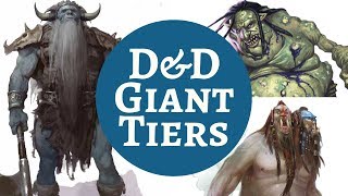 D&D MONSTER RANKINGS  GIANTS