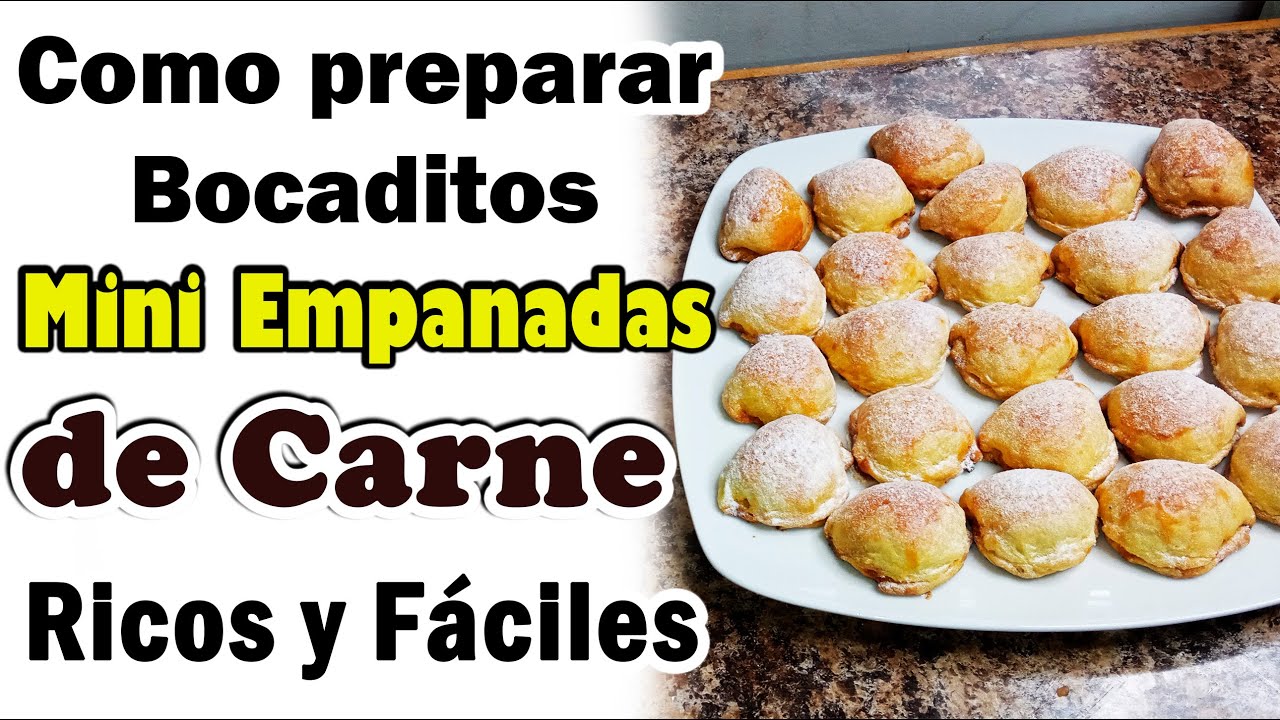 ✅ Como Hacer Mini Empanaditas de Carne muy ricos, fáciles y en horno de Cocina / Rubens