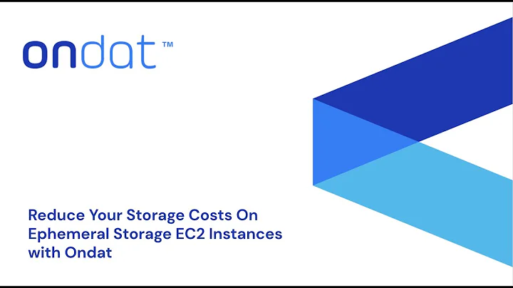 Reduce Your Storage Costs on Ephemeral Storage EC2 Instances with Ondat