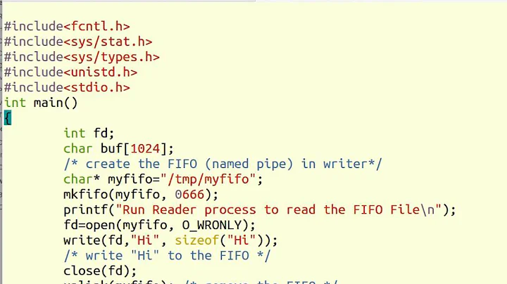 Program 4: FIFO FIles | UNIX SYSTEM PROGRAMMING