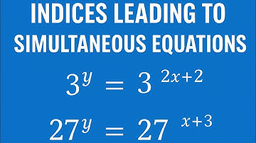 Solve Indices Leading to Simultaneous Equations | Step-by-Step Math Tutorial