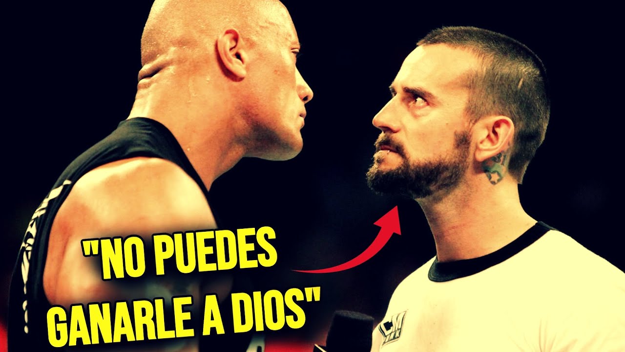 LA NOCHE QUE CM PUNK HUMILLÓ A THE ROCK 🤬 | La Promo Más Épica de CM Punk 🎙️