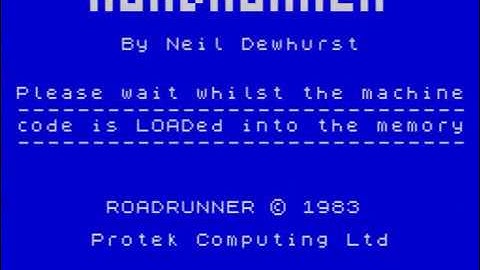 Roadrunner ~ ZX Spectrum