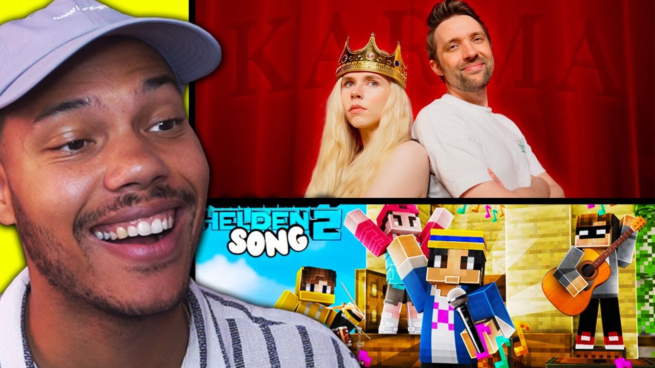 ich REAGIERE auf ALLE MINECRAFT HELDEN 2 SONGS