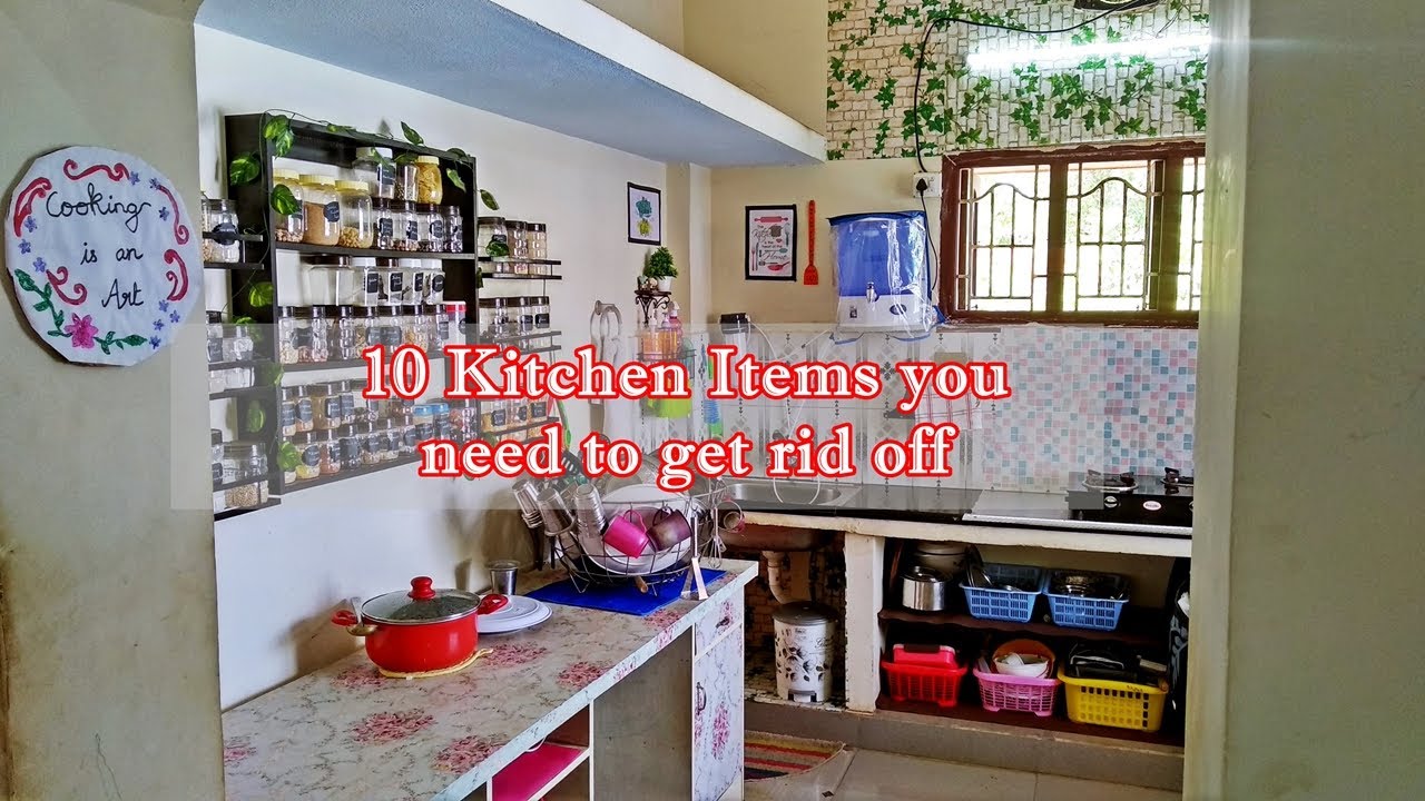 10 Kitchen items you need to throw away Kitchen Decluttering & Organizing in Tamil YouTube