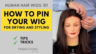 How to Pin Your Lace Front Wig on a Mannequin Head for Styling and Drying