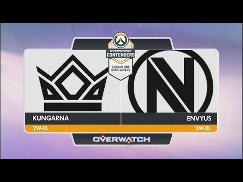 Kungarna vs EnVyUs (Part 1) | OW Contenders Season One: North America - YouTube