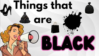 Celebrity Things that are black|colours for kids|learn the colour Black Wealth