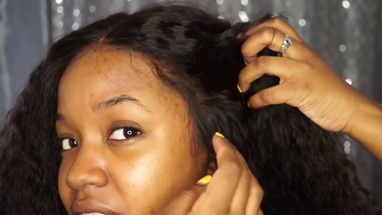 EASIEST CURLY HAIR ROUTINE! feat  EvaWigs Full Lace Curly Unit