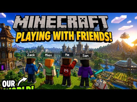Playing with my gang Minecraft 🙂