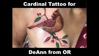 Cardinal Tattoo for DeAnn