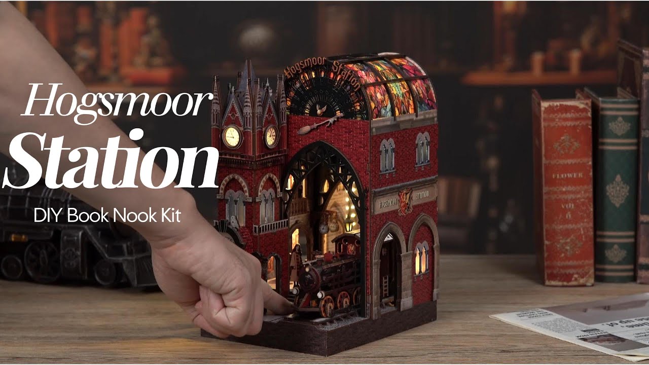 Bring Magic to Your Bookshelf ✨ | Hogsmoor Station Book Nook Shelf Insert