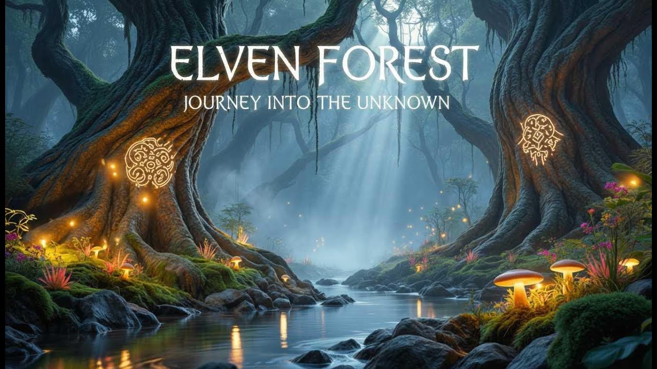 Ethereal Elven Forest 🌿 Magical Rain Sounds for Deep Sleep, Relaxation & Fantasy Immersion