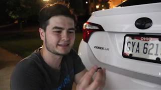 How to replace rear plate lights on 2014-2017 Toyota Corolla